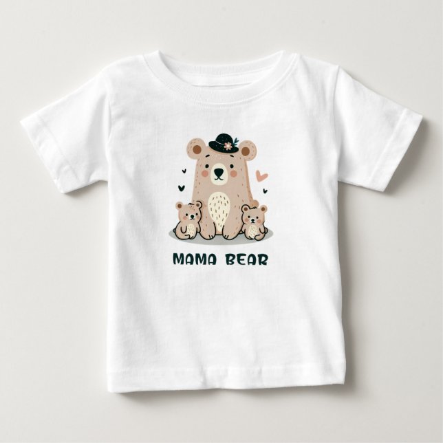 MAMA BEAR BABY T-SHIRT (Vorderseite)