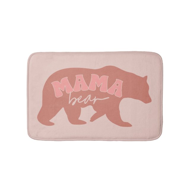 Mama Bear Bat Badematte (Vorderseite)