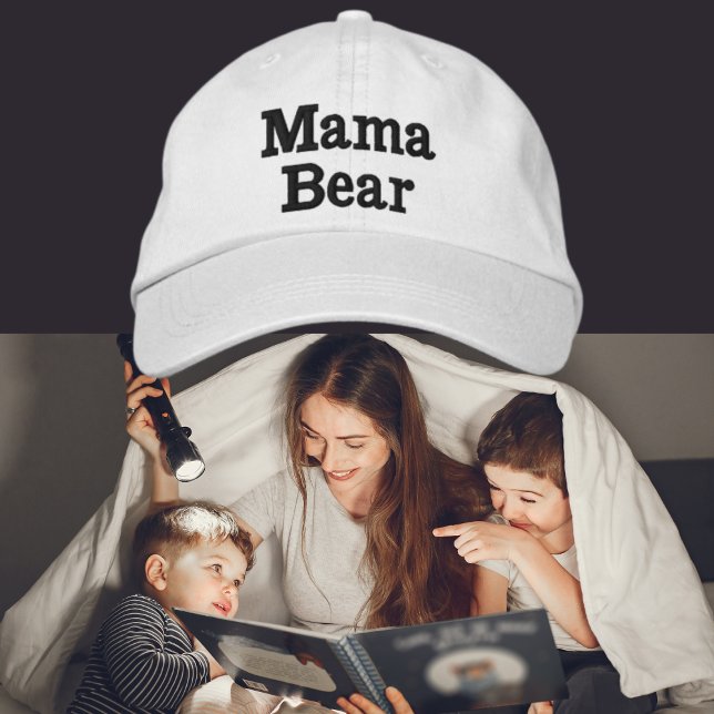 Mama Bear bestickte Baseballkappe (Von Creator hochgeladen)