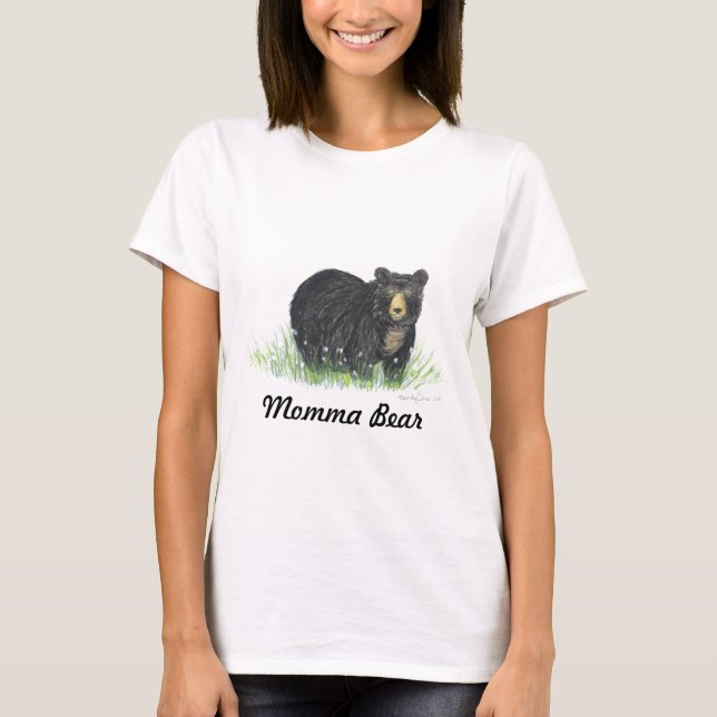 Mama bear Black Bären, t Shirt (Vorderseite)