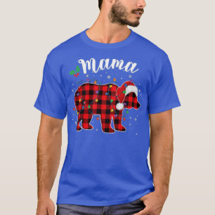 Mama Bear Buffalo Kariert Matching Family Christ T-Shirt