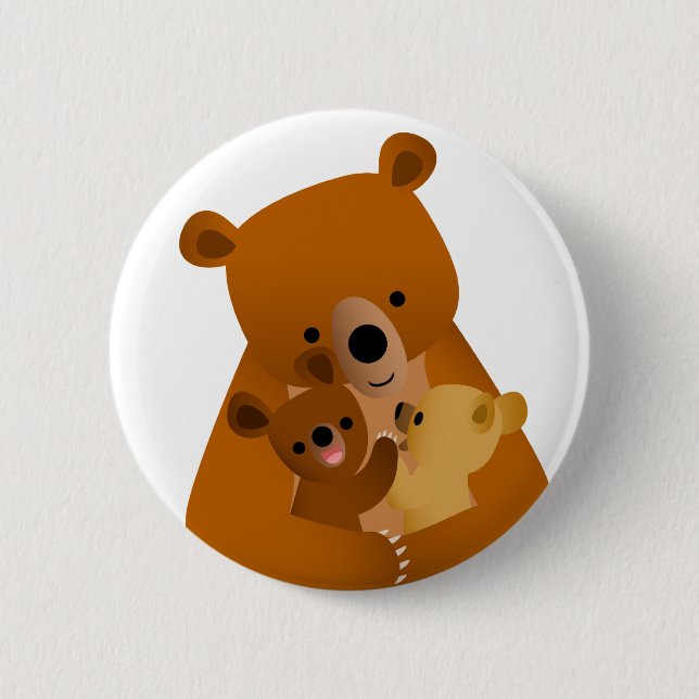 Mama Bear Button Abzeichen (Vorderseite)