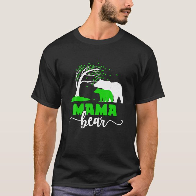Mama Bear Cerebral Palsy Mama einer Cerebral Palsy T-Shirt (Vorderseite)