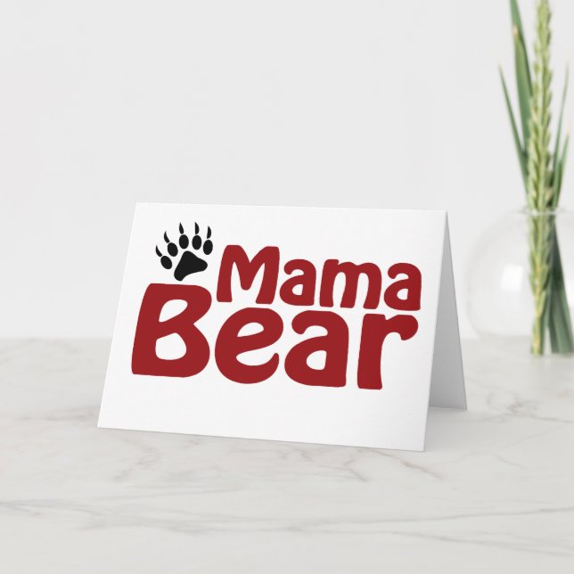 Mama Bear Claw Karte (Vorderseite)