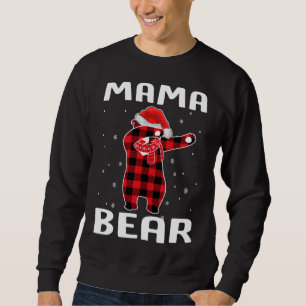 Mama Bear Dabbing Weihnachts Pajama mit Weihnachts Sweatshirt