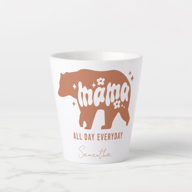 Mama Bear - Den ganzen Tag über Milchtasse (Vorderseite)