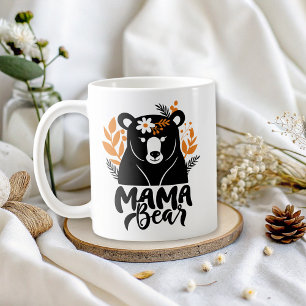 Mama Bear Elegante Blume Mama Kaffeetasse