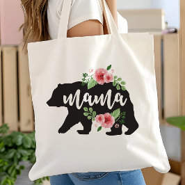 Mama Bear Elegante Rustikale Blume Mama Tragetasche