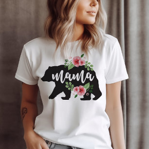 Mama Bear Elegante Rustikale Blume Mama Tri-Blend Shirt
