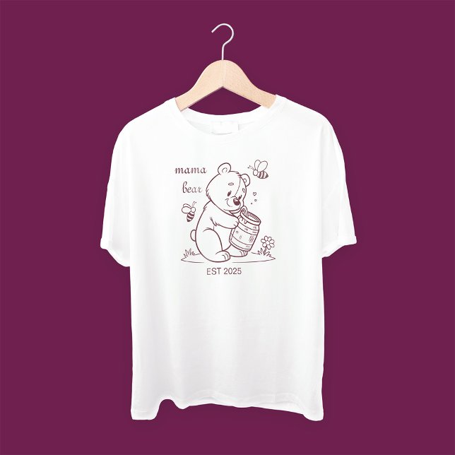 Mama Bear Est 2025 T-Shirt (Von Creator hochgeladen)