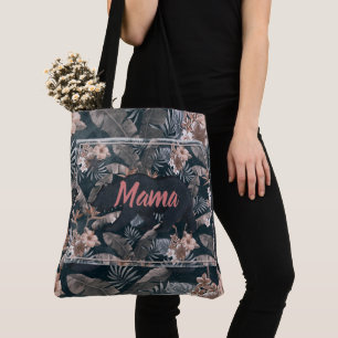 Mama Bear Floral Muster Pink Grau 