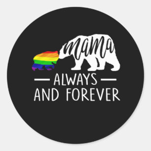 Mama Bear Gay Lesbian Trans Bi Pride Momma Mama Lg Runder Aufkleber