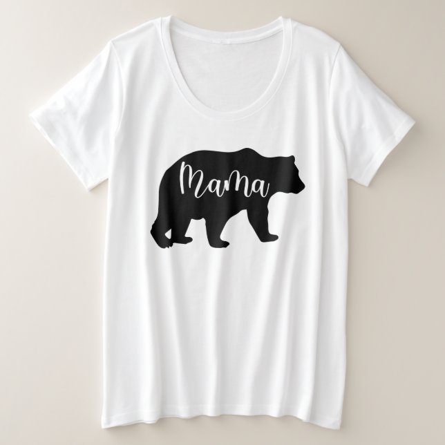 Mama Bear Große Größe T-Shirt (Design vorne)