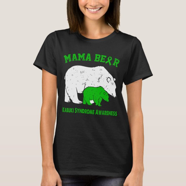 Mama Bear KABUKI SYNDROME Bewusstsein T-Shirt (Vorderseite)