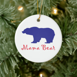 Mama Bear Keramik Ornament