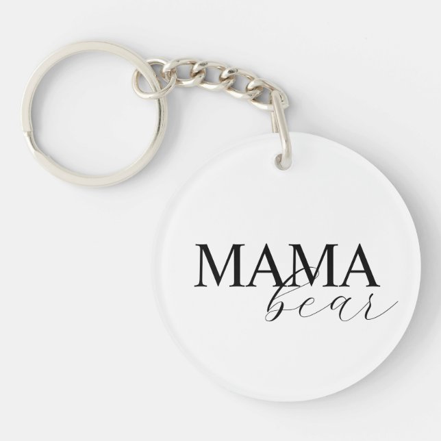 Mama Bear Keychain Schlüsselanhänger (Vorderseite)