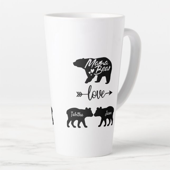 Mama Bear Latte Tasse (Rechte Ecke)