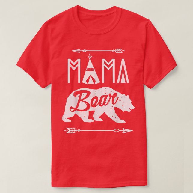 Mama Bear Lover Hunting Bear Mother Mother's Day  T-Shirt (Design vorne)