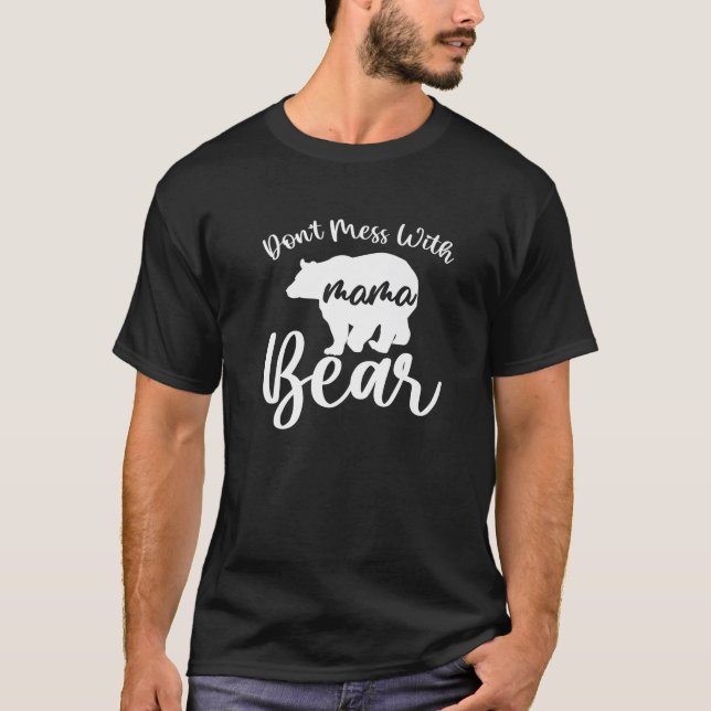 Mama Bear Mama Mommy Mother Day P T-Shirt (Vorderseite)