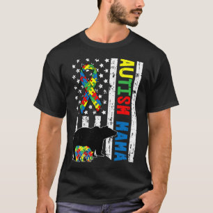 Mama Bear Matching Family Autism Awareness Geschen T-Shirt