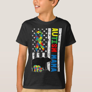Mama Bear Matching Family Autism Awareness Geschen T-Shirt