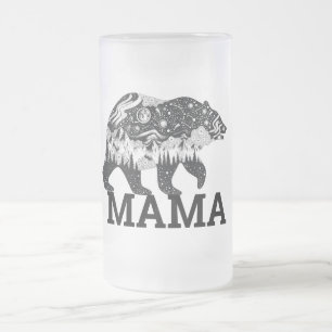 Mama Bear Mattglas Bierglas