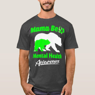 Mama Bear Mental Health Awareness Angepasst T-Shirt