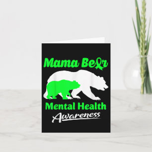 Mama Bear Mental Health Awareness Montag Karte