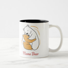 Mama Bear Mothers Day Zweifarbige Tasse