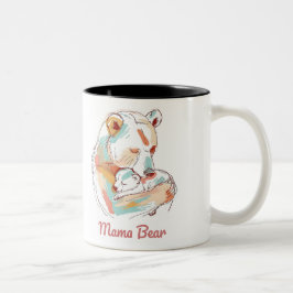 Mama Bear Mothers Day Zweifarbige Tasse