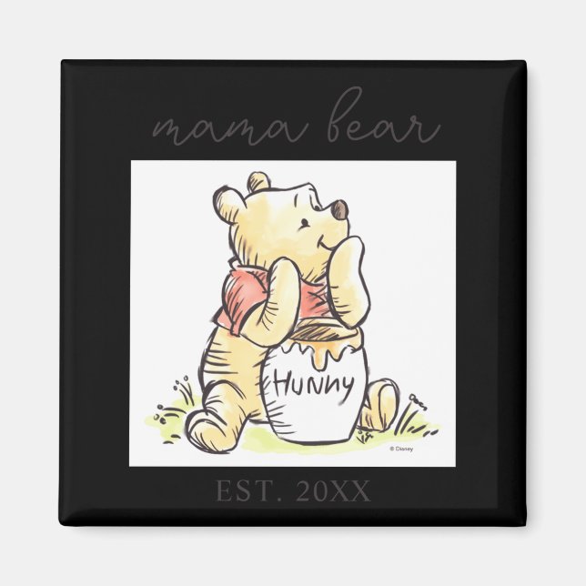 Mama Bear New Mom  Magnet (Vorne)