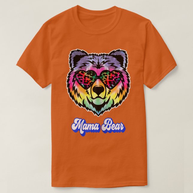 Mama Bear Niedliche Mama Mutter T-Shirt (Design vorne)