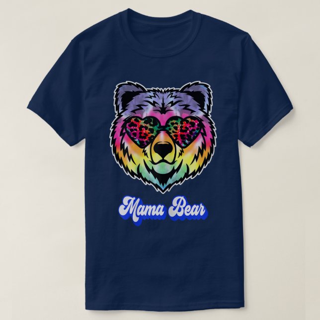 Mama Bear Niedliche Mama Mutter T-Shirt (Design vorne)