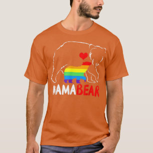 Mama Bear Proud Mama Regenbogenflagge LGBT Pride M T-Shirt
