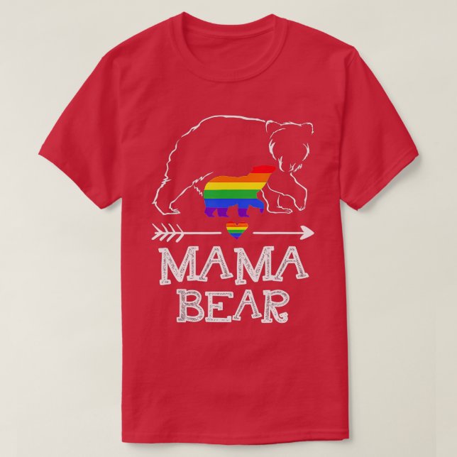 Mama Bear Proud Mama Regenbogenflagge LGBT Prix T-Shirt (Design vorne)