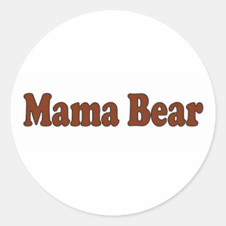 Mama Bear Runder Aufkleber