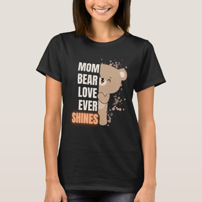 Mama Bear Shirt Cute Graphic Design (Vorderseite)