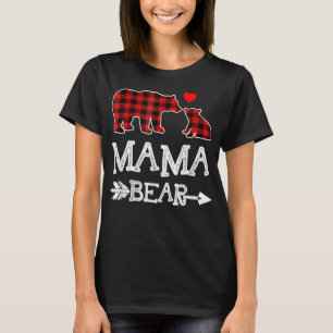 Mama Bear Shirt, Red Buffalo Kariert Oma Bear Pa T-Shirt