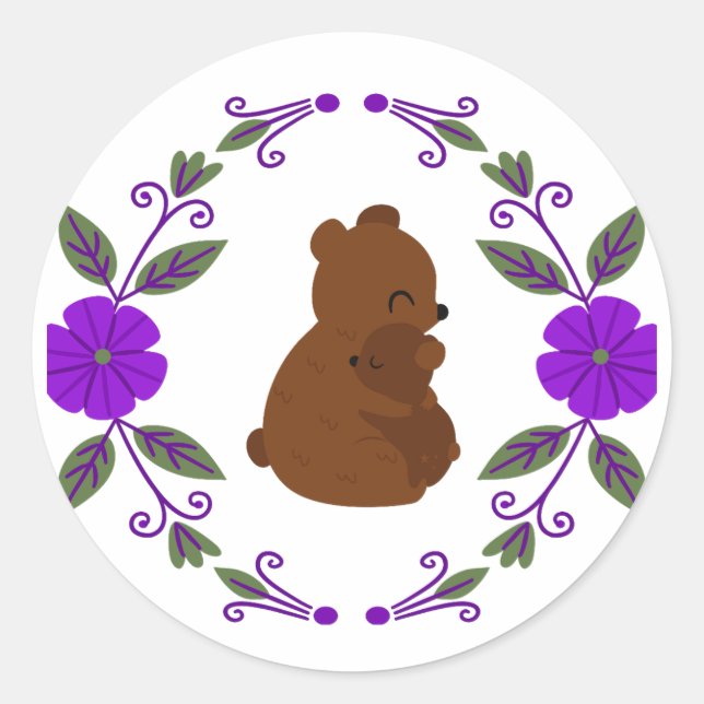 Mama Bear Sticker (Vorderseite)