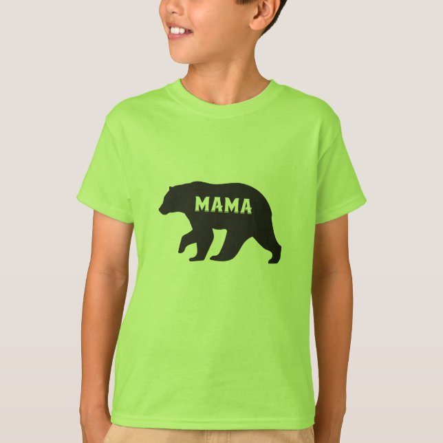 Mama Bear T Shirt Niedlich Städtische Badeanstalt  (Vorderseite)