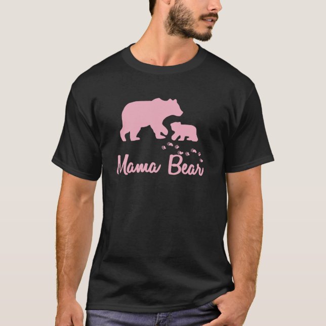 Mama Bear tee Funny Mama tee-Präsentation für Momm (Vorderseite)