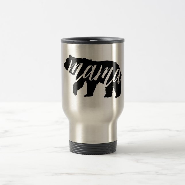 Mama Bear Travel Coffee Mug Reisebecher (Mittel)