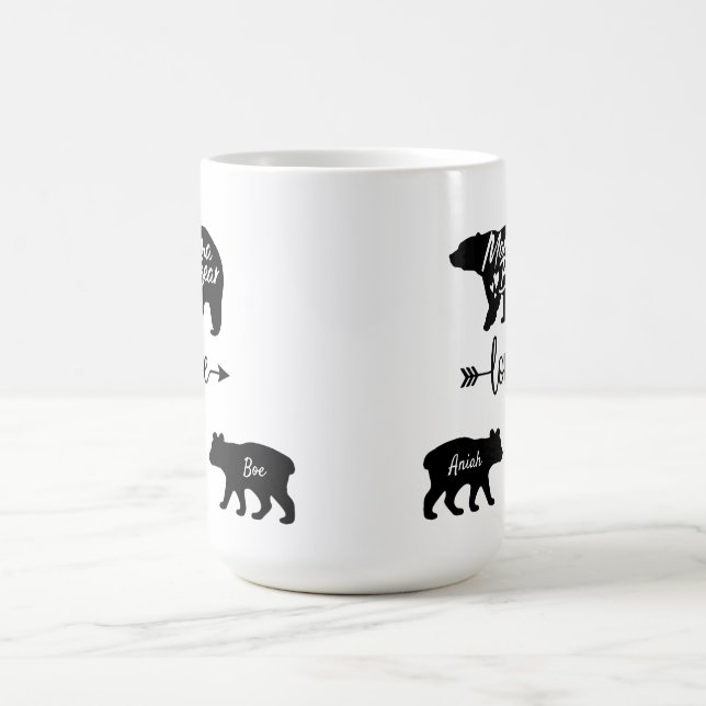 Mama Bear und Cubs Tasse (Mittel)