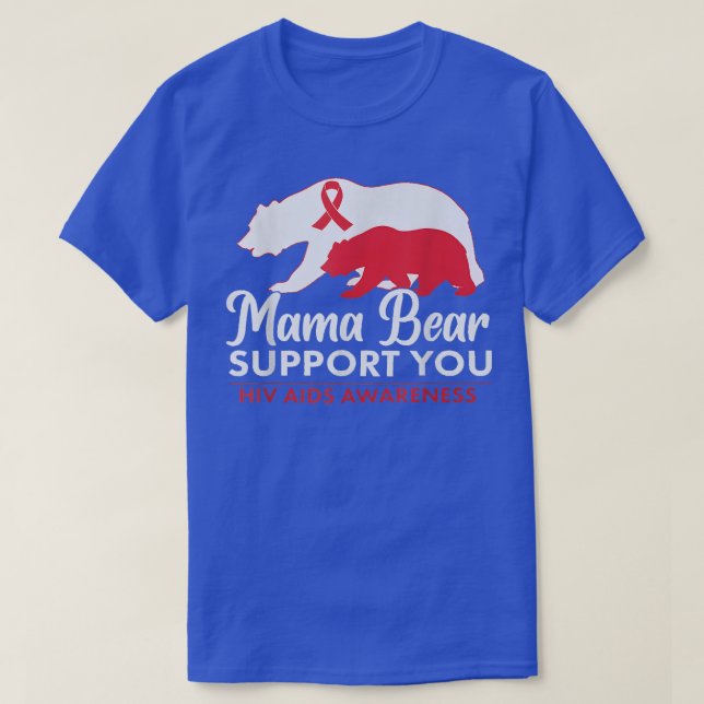 Mama Bear unterstützt Sie bei der Sensibilisierung T-Shirt (Design vorne)