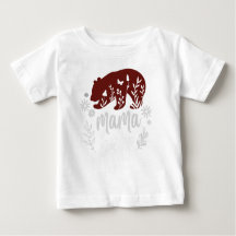 Mama Bear white Säugling Jersey T - Shirt