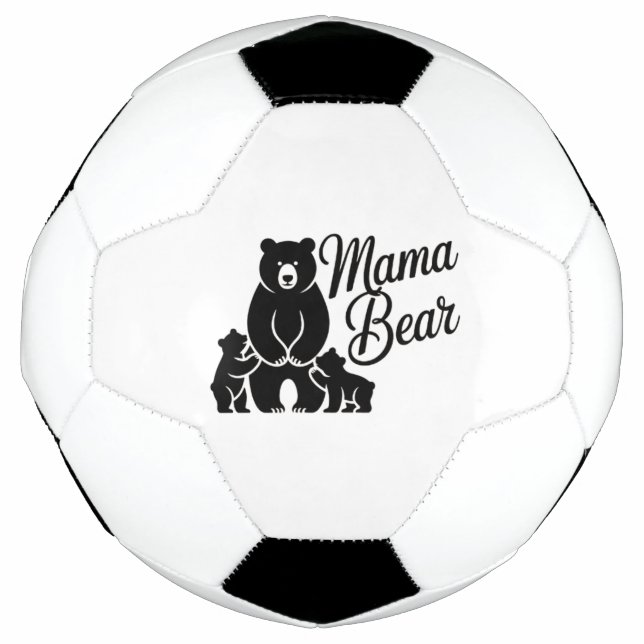 Mama Bear with Cubs Cute Family Bear Fußball (Vorderseite)