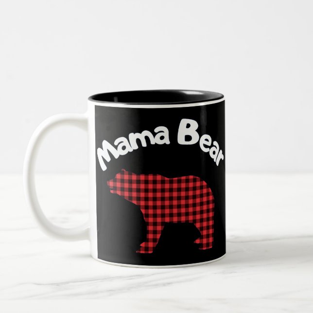 Mama Bear Zweifarbige Tasse (Links)