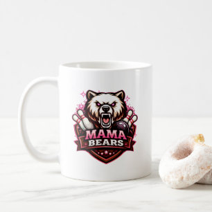Mama Bears Damen-Bowlingteam-Logo Kaffeetasse