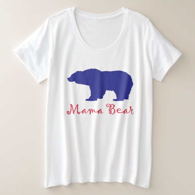 Mama Bears Große Größe T-Shirt (Design vorne)