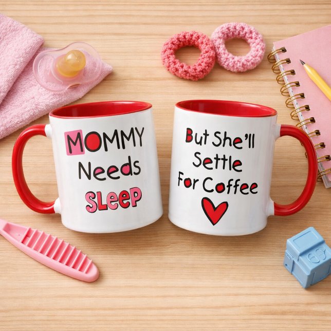 Mama-Bedarfs-Schlaf-Kaffee-Tasse Tasse (Von Creator hochgeladen)